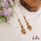 Premium Peacock Motifs Jhumkas With Kemp Teardrop Maatilu (Earchains) E1059