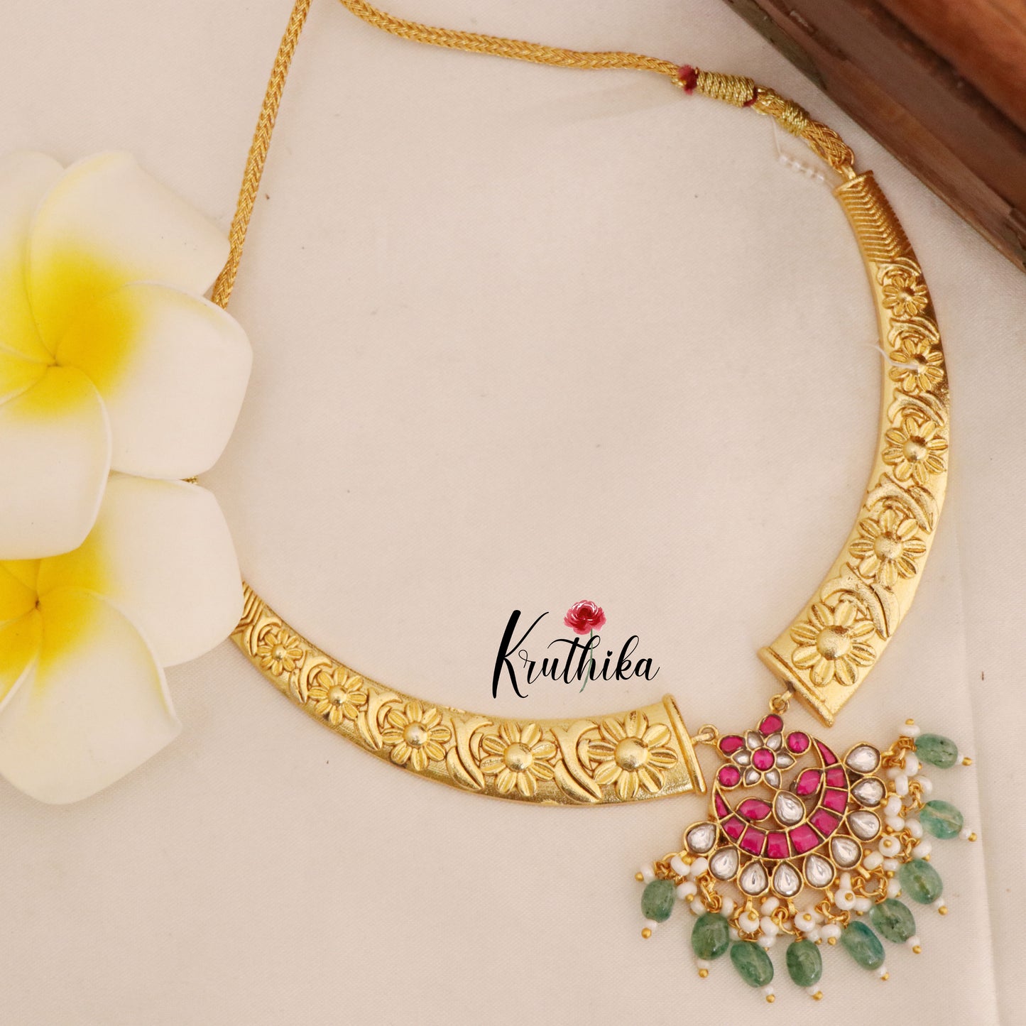 Elegant Premium Jadau Hasli Necklace NC1789