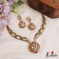 Gorgeous AD Geometric Motifs Moissanite Necklace NC2783 (Available In 3 Colors)