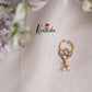Beautiful Lotus Design Jadau Septum Nose Ring- No Piercing Required N29 (Available in 5 Colours)