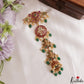 Classic Lakshmi Floral Motifs Kemp Jhumka Jada Billa With Green Bead Drops J433
