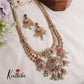 Royal Bridal Peacock Antique Jadau Haaram and Jhumka Drops LH1937 (Available in 2 Colours)