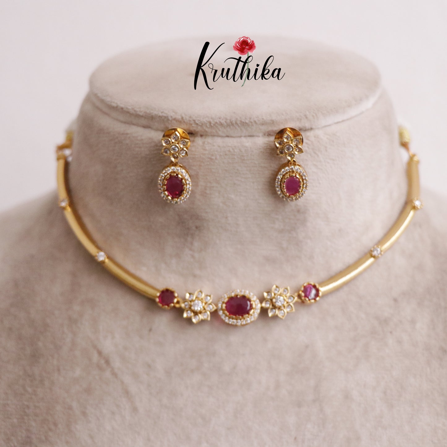 Trendy AD Hasli Necklace NC2189 (Available in Colors)