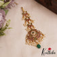 Elegant Floral Peacock Motifs Kemp Maang Tikka With Bead And Pearl Drops MT381