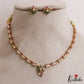 Elegant Floral Motifs AD Necklace NC2982 (Available 3 Colors)