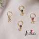 Gorgeous Jadau Septum Nose Ring - No Piercing Required N28 (Available in 4 Colours)