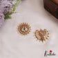 Sparkling Peacock Motifs Chandra Surya Jadau Hair Ornaments J359