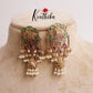 Trendy Emerald Ruby Jhumkas with Pearl Drops E624 (Available in 4 Colours)