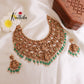 Grand Jadau three layer Temple choker NC1801 (Available in 2 Colours)