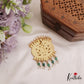 Stunning Mango Motifs Jadau Pendant With Pearl And Bead Drops PS259
