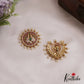 Sparkling Peacock Motifs Chandra Surya Jadau Hair Ornaments J359