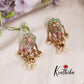 Trendy Emerald Ruby Jhumkas with Pearl Drops E624 (Available in 2 Colours)