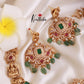 Gorgeous AD Lakshmi bead drops Necklace NC1143