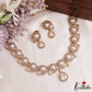 Elegant Pearl Leaf Motifs CZ Victorian Necklace NC3154 (Available In 6 Colors)