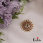 Sparkling Peacock Motifs Chandra Surya Jadau Hair Ornaments J359