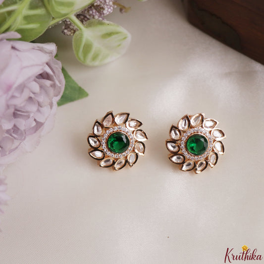 Beautiful Kundan Polki Studs E1241