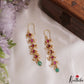 Elegant Teardrop Motifs Jadau Earrings E1191