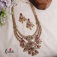 Royal Bridal Peacock Antique Jadau Haaram and Jhumka Drops LH1937 (Available in 2 Colours)