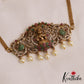 Elegant Antique Lakshmi Motifs AD Choker With Pearl Drops NC2819