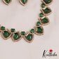 Sparkling Diamond-Finish AD Victorian Necklace NC2847 (Available In 3 Colors)
