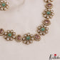 Sparkling Floral Motifs AD Victorian Choker NC2947