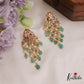 Pre order-Gorgeous AD Floral Earrings With Pearl And Bead Drops E895-pre order 10 days