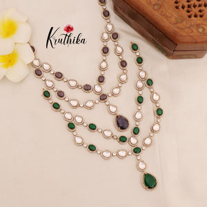 Elegant AD/Victorian Necklace NC1811 (Available in 2 Colours)