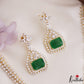 Pretty Floral Geometric Motifs CZ Victorian Necklace NC3265 (Available In 3 Colors)