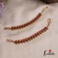 Elegant Kemp Lotus Motifs Earchain EC149 (Available In 2 Colours)