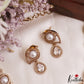 Elegant Pearl Leaf Motifs CZ Victorian Necklace NC3154 (Available In 6 Colors)