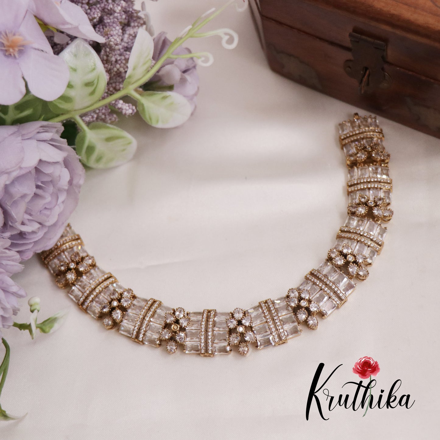 Beautiful & premium floral Victorian Chocker NC1753