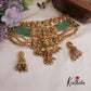 Grand Temple Lakshmi Jadau Choker with Golden Beads NC2290