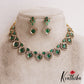 Sparkling Diamond-Finish AD Victorian Necklace NC2847 (Available In 3 Colors)