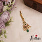 Classic Floral Motifs Kemp Maang Tikka With Bead And Pearl Drops MT383
