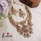Royal Bridal Peacock Antique Jadau Necklace and Jhumka Drops NC2187