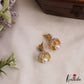 Pretty Teardrop Motifs AD Jhumkas With Pearl Drop E1097 (Available In 3 Colors)