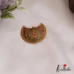 Elegant Lakshmi Motifs Chandra Surya Jadau Hair Ornaments J360