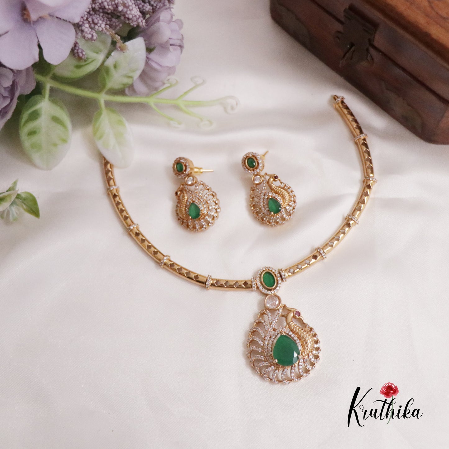 Simple AD/Victorian Pendant Hasli Necklace NC2243 (Available in 3 Colors)