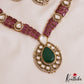 Premium Teardrop Motifs Victorian Moissanite Necklace NC2763