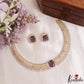 Sparkling Square Motifs CZ Victorian Hasli Choker NC3155 (Available In 3 Colors)