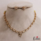 Elegant Floral Motifs AD Necklace NC2982 (Available 3 Colors)