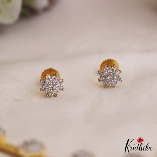 Sparkling Floral Motifs AD Necklace NC2877