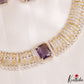 Sparkling Square Motifs CZ Victorian Hasli Choker NC3155 (Available In 3 Colors)