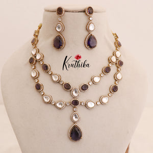 Elegant AD/Victorian Necklace NC1811 (Available in 2 Colours)