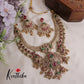 Royal Bridal Peacock Antique Jadau Necklace and Jhumka Drops NC2187 (Available in 2 Colours)