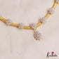 Sparkling Floral Motifs AD Necklace NC2877