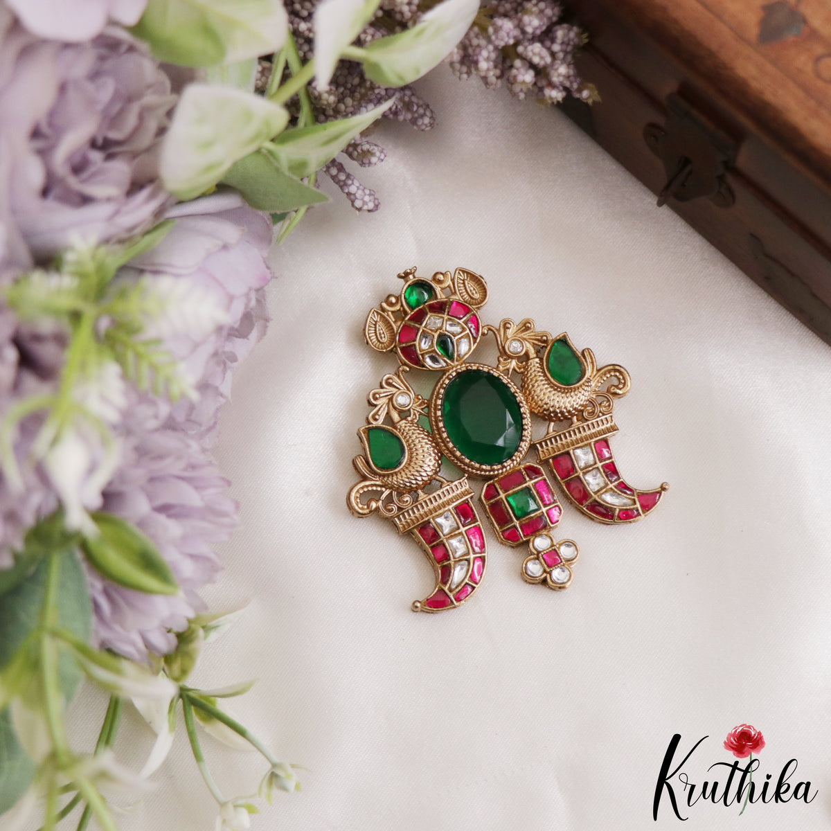 Premium Puligoru Pendant with Earrings PS308