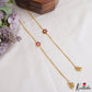 Pretty Floral Pendant Jadau Anklets A67