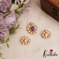 Pretty Floral Peacock Motifs Polki Victorian Pendant Set PS287 (Available In 4 Colors)