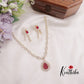 Classic CZ Sparkling Changeable Stones Victorian Necklace NC2280